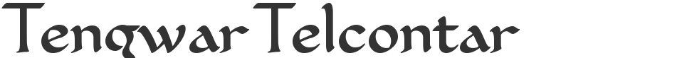 Tengwar Telcontar font preview