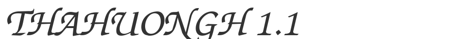 ThaHuongH 1.1 font preview