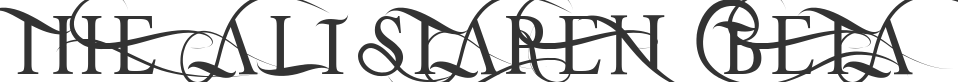 THE ALISTAREN BETA font preview