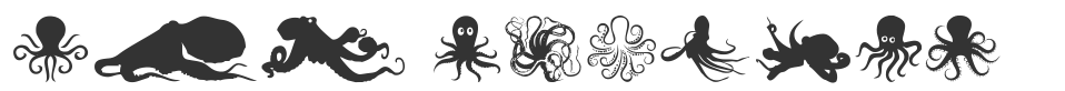 The Octopus font preview