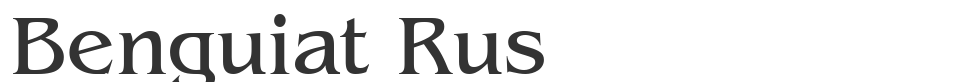 Benguiat Rus font preview