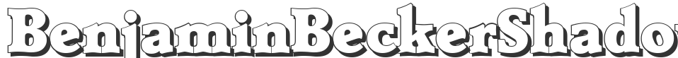 BenjaminBeckerShadow-Heavy font preview