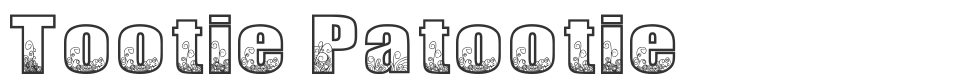 Tootie Patootie font preview