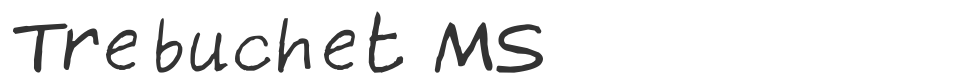 Trebuchet MS font preview