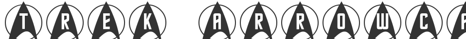 Trek Arrowcaps font preview