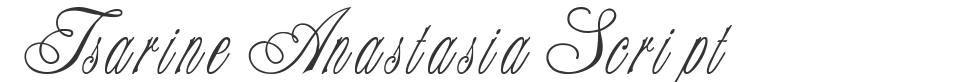 Tsarine Anastasia Script font preview