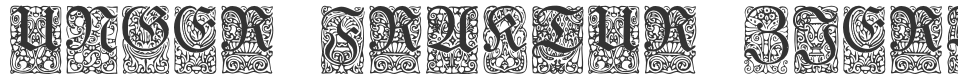 Unger-Fraktur Zierbuchstaben font preview