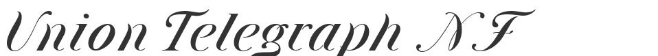 Union Telegraph NF font preview