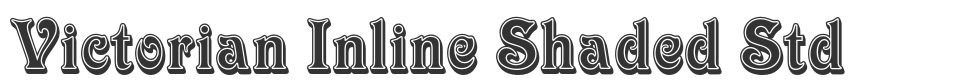 Victorian Inline Shaded Std font preview