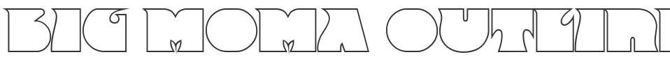 Big Moma Outline SF font preview