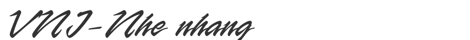VNI-Nhe nhang font preview