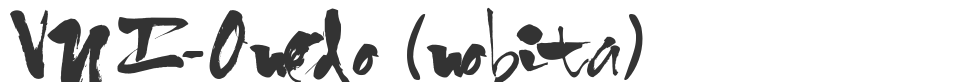VNI-Ongdo (nobita) font preview