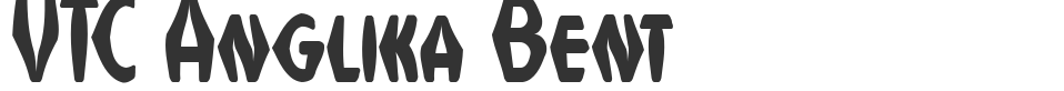VTC Anglika Bent font preview