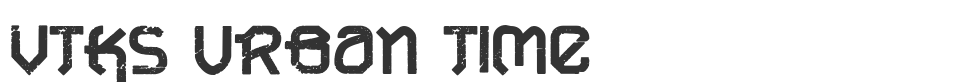 VTKS URBAN TIME font preview