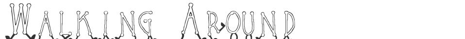Walking Around font preview