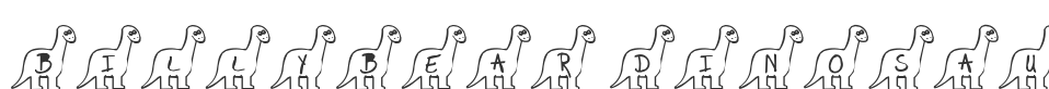 BillyBear Dinosaurs font preview