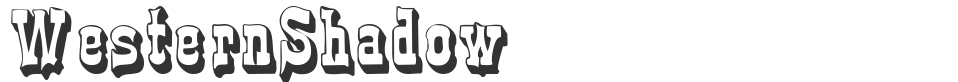WesternShadow font preview