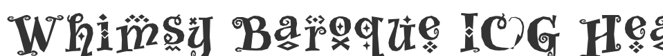 Whimsy Baroque ICG Heavy font preview