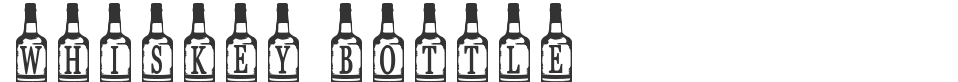 Whiskey Bottle font preview