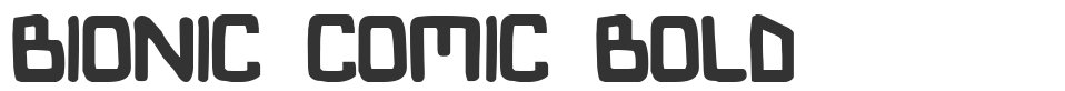 Bionic Comic Bold font preview