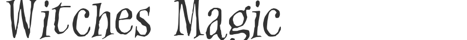 Witches Magic font preview