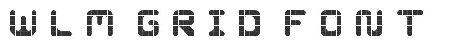 WLM Grid Font font preview