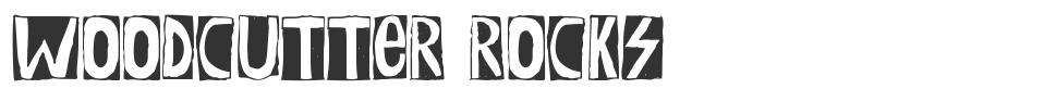 Woodcutter Rocks font preview