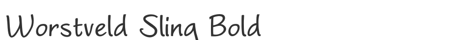 Worstveld Sling Bold font preview