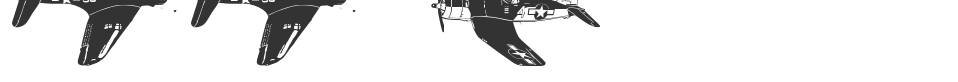 WW2 Aircraft font preview