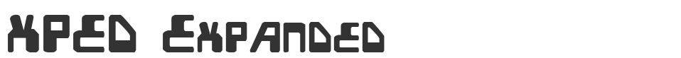 XPED Expanded font preview