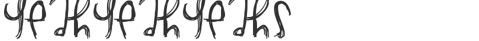 YeahYeahYeahs font preview