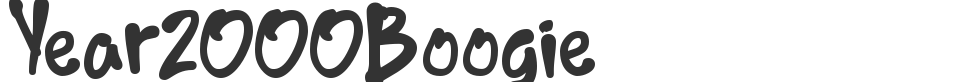 Year2000Boogie font preview