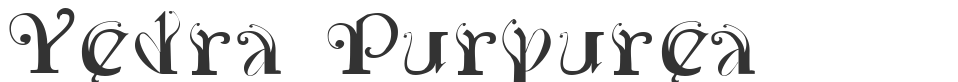 Yedra Purpurea font preview