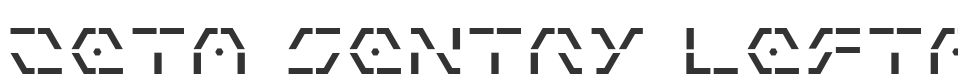 Zeta Sentry Leftalic font preview