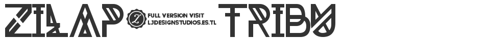Zilap Tribu font preview