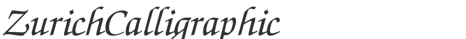 ZurichCalligraphic font preview