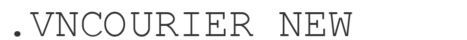 .VnCourier New font preview