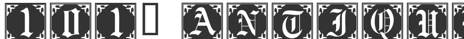 101! Antique Alpha font preview