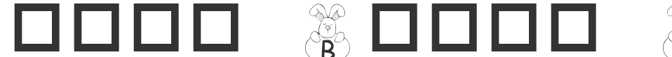 101! Bunny Hug font preview