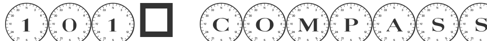 101! Compass font preview