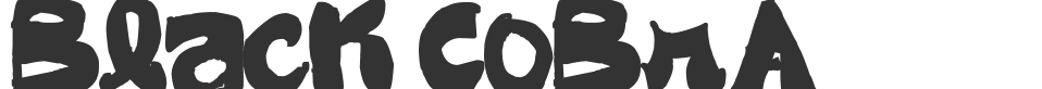 Black CoBrA font preview