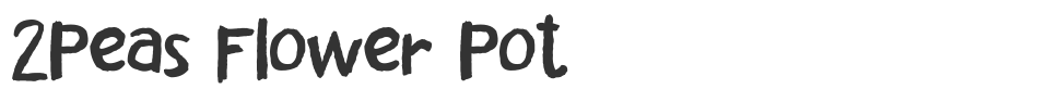 2Peas Flower Pot font preview