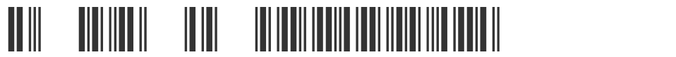 3 of 9 Barcode font preview