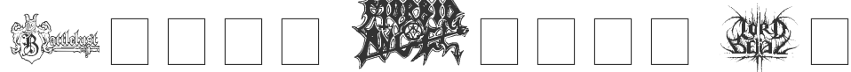Black Metal Logos font preview
