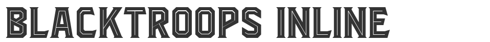 Blacktroops Inline font preview