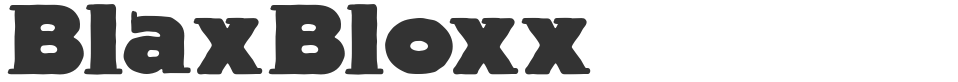 BlaxBloxx font preview