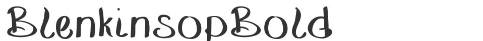 BlenkinsopBold font preview