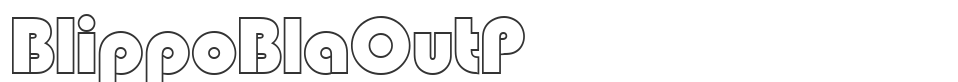 BlippoBlaOutP font preview