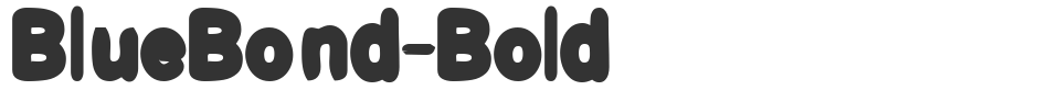 BlueBond-Bold font preview