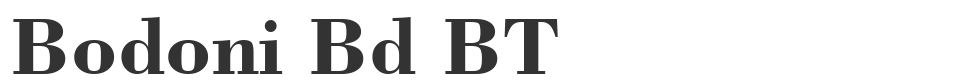 Bodoni Bd BT font preview
